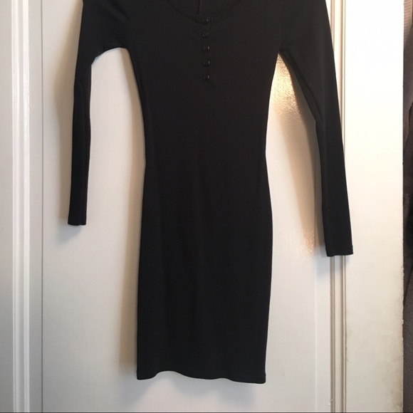 ASOS Petite ribbed mini button front dress - Picture 2 of 3